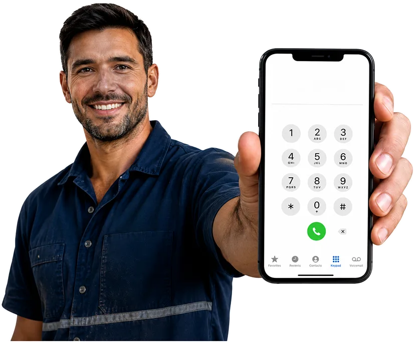 Plumber giving isolation instructions by phone